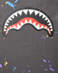 SHARK MOUTH SPLAT TSHIRT DARK GREY