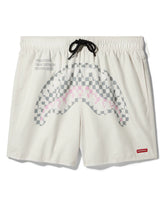 CREAM CHECK SWIM SHORT