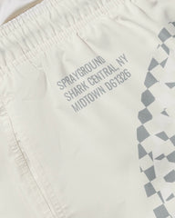 CREAM CHECK SWIM SHORT