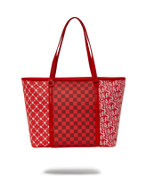 TRI SPLIT RED TOTE
