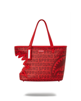 INFINITY RED SPLIT SHARK - BITE TOTE