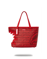INFINITY RED SPLIT SHARK - BITE TOTE