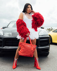 INFINITY RED SPLIT SHARK - BITE TOTE