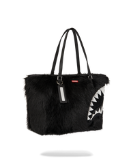 FUR CRAY BLACK TOTE