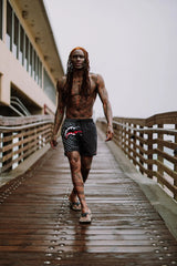 UNFINISHED DRIP SHARK SWIM SHORT