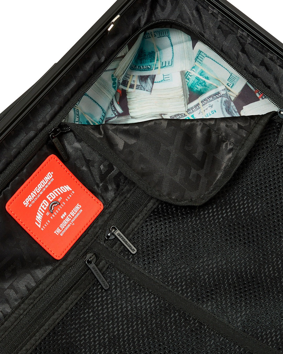 MONEYBEAR MOGUL GUNMETAL CARRY-ON LUGGAGE