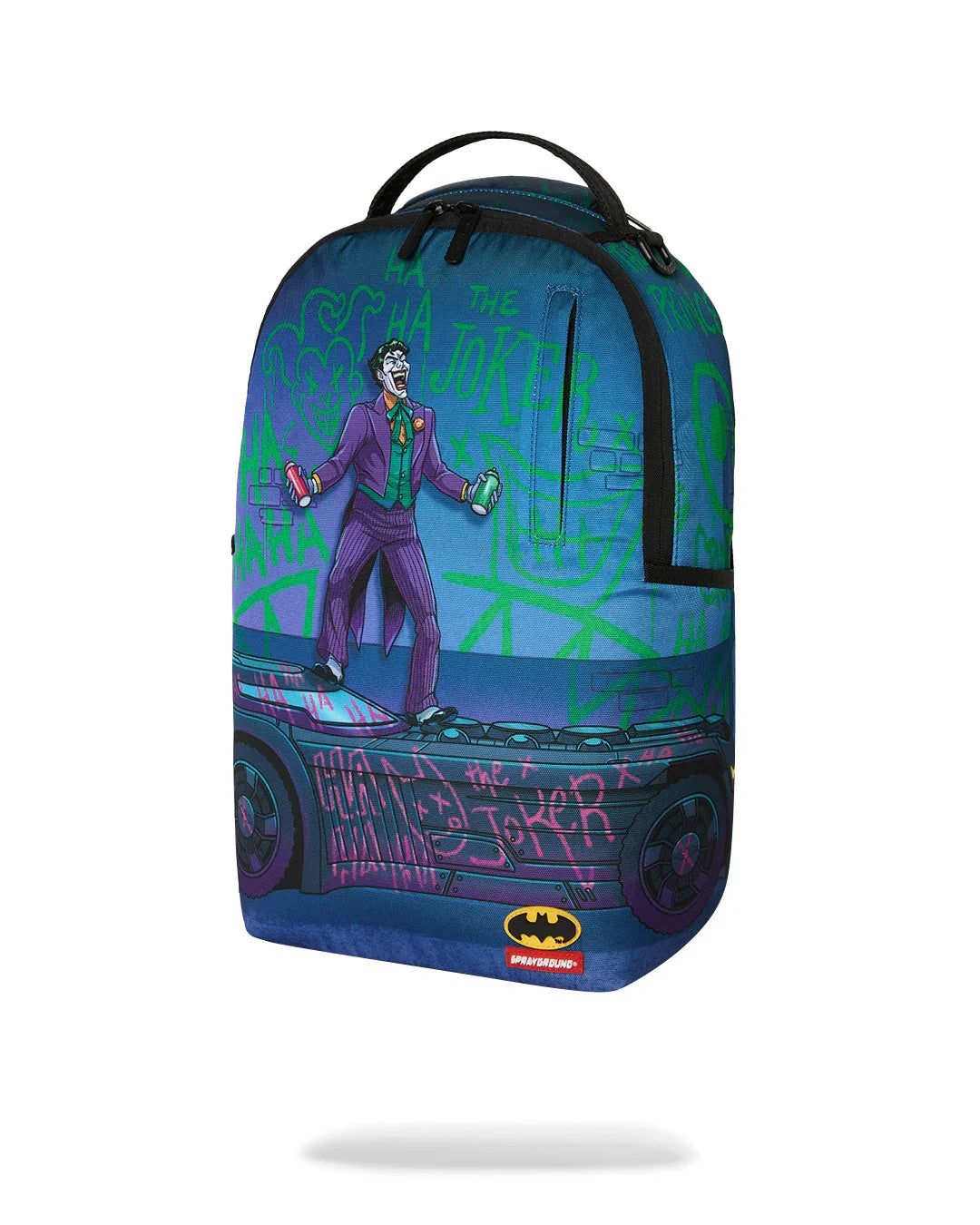 DC JOKER TAGGED UP BATMOBILE DLXSR BACKPACK