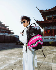 SHARK CENTRAL SORBET HAND PAINTED DLX-COTTON BACKPACK