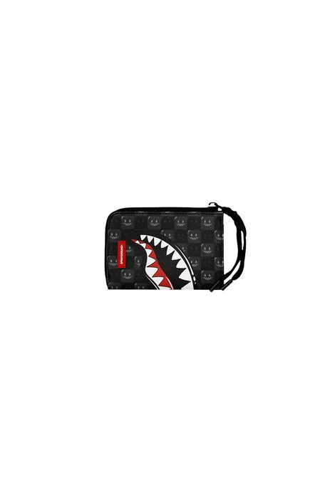 SHARKS IN PARIS WTF BUBBLY BLACK CHECK WALLET