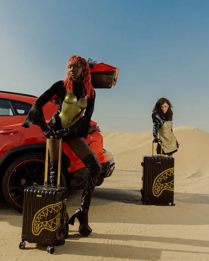 THAT GOLD DRAP CARRY-ON LUGGAGE