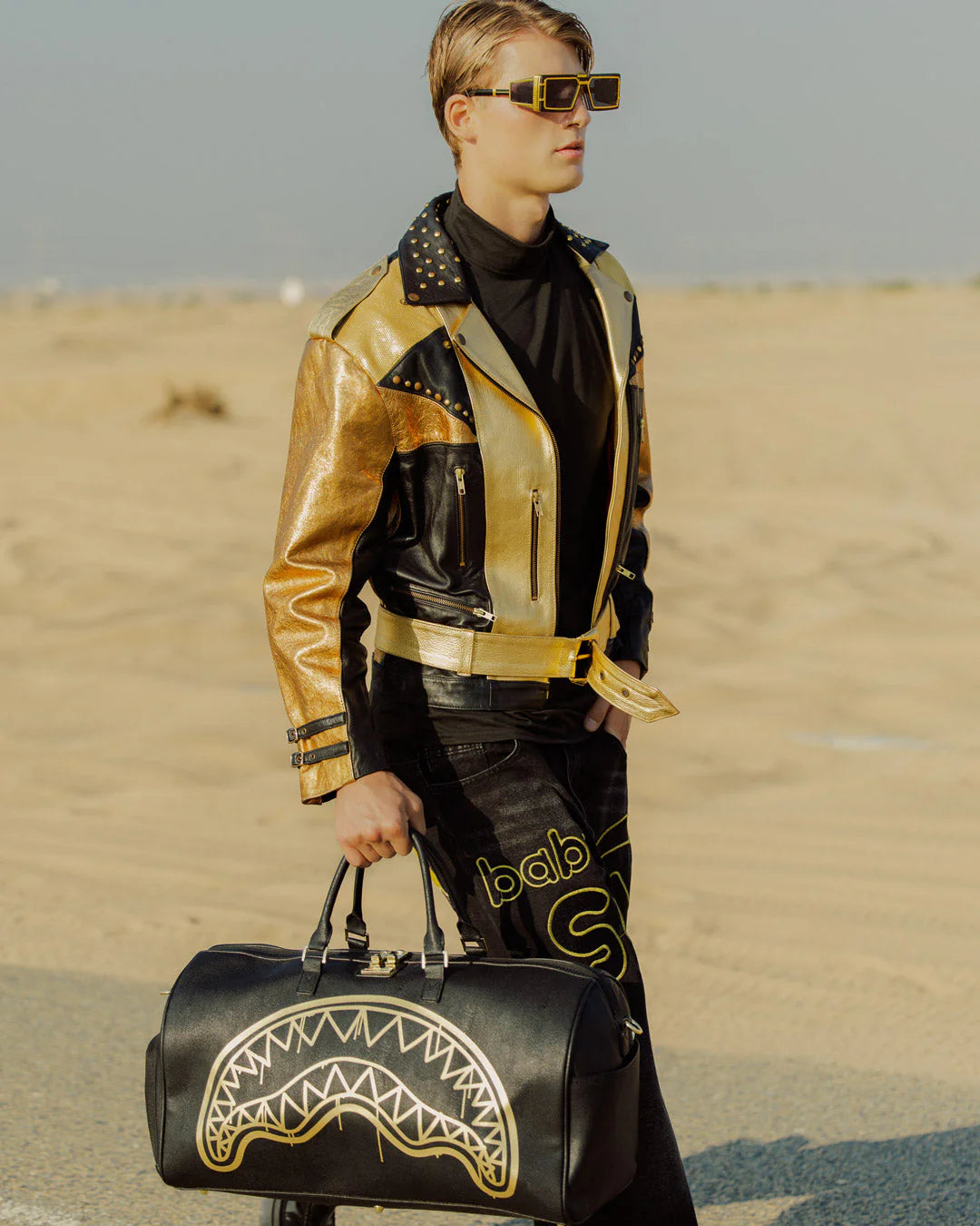 THAT GOLD DRAP DUFFLE