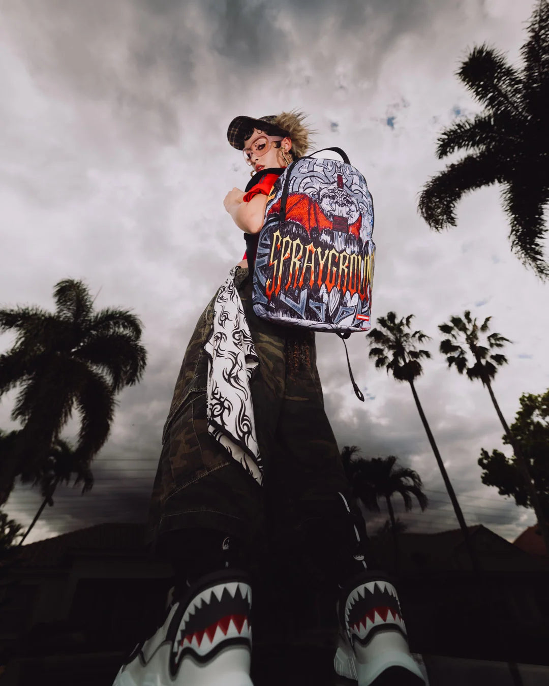 SPRAYGROUND METAL LOGO DOODLE DLXSR BACKPACK