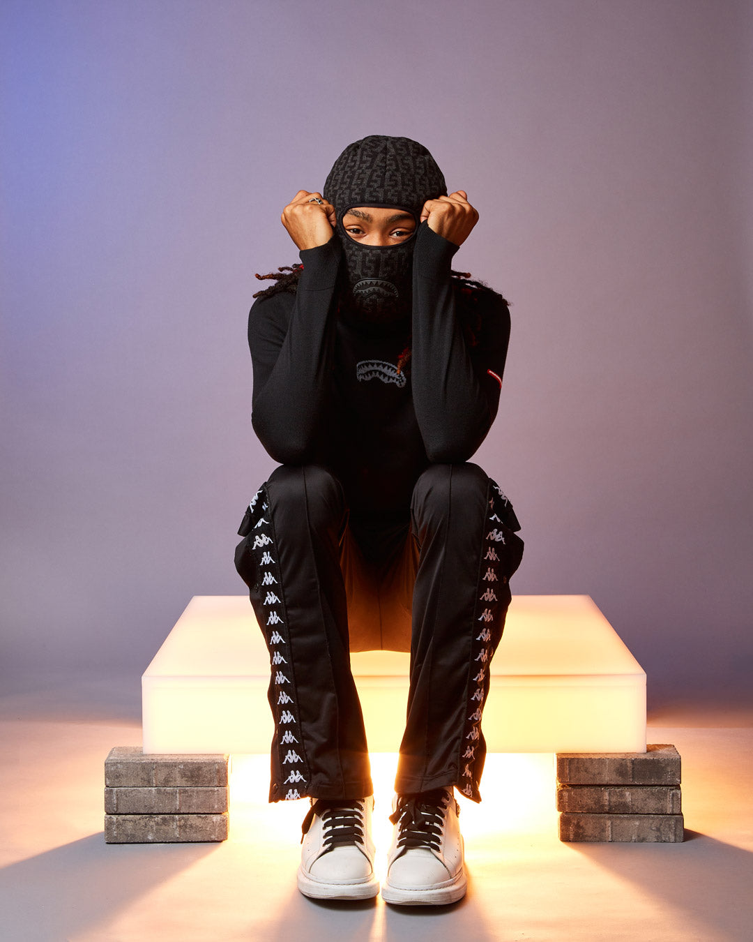 MONEY CHECK GREY SKI MASK