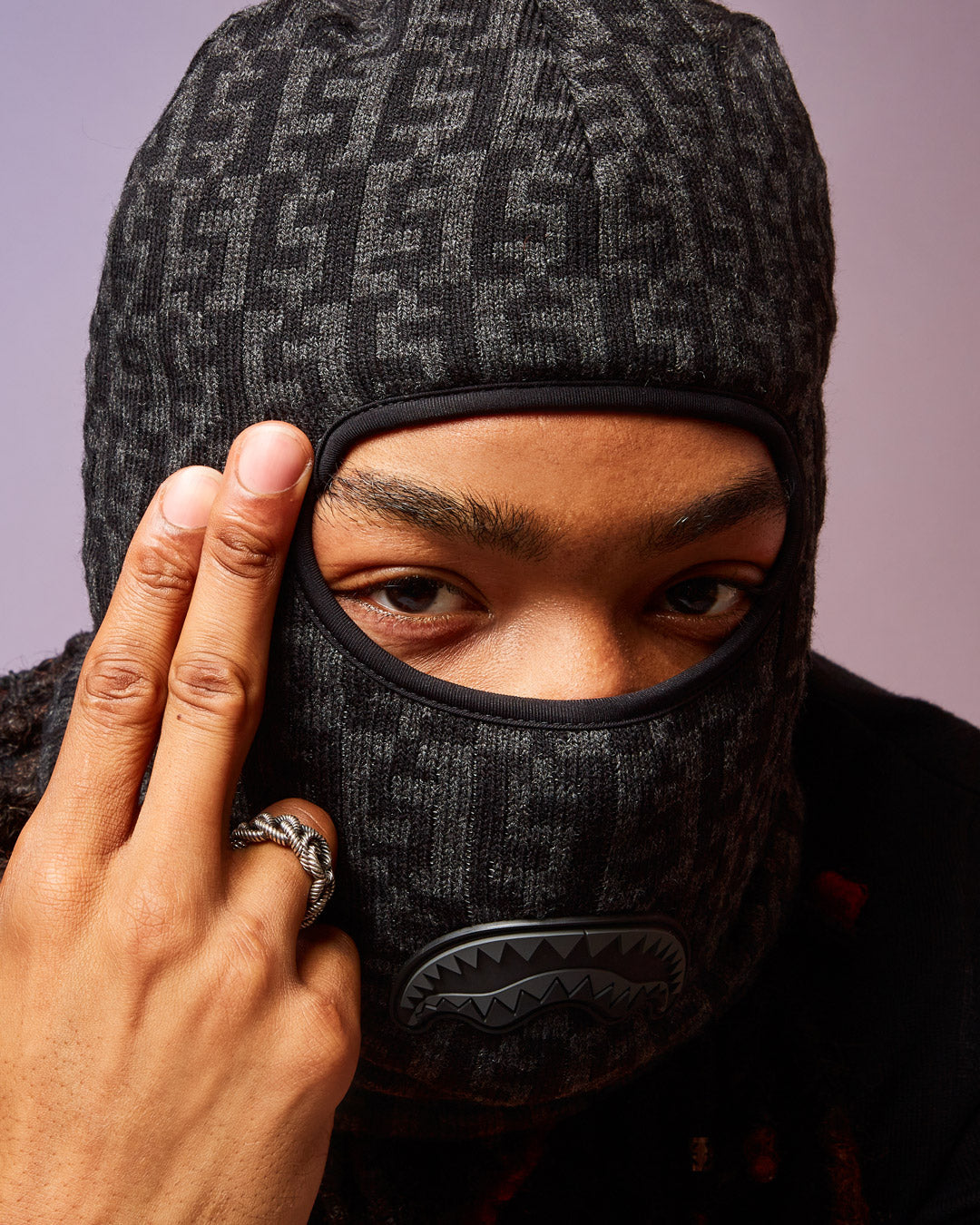 MONEY CHECK GREY SKI MASK