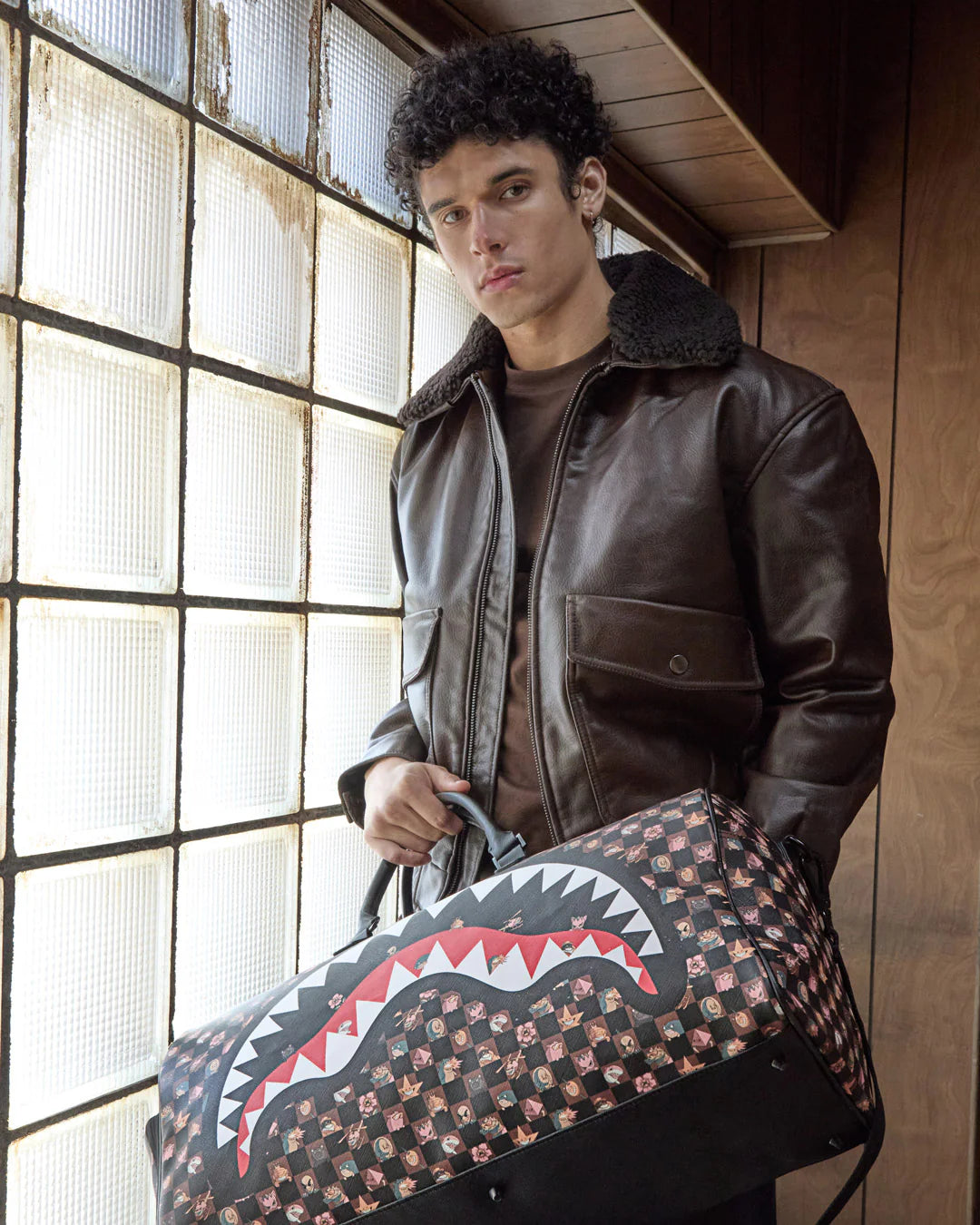 PEEKING CHARACTERS REMIX LARGE DUFFLE