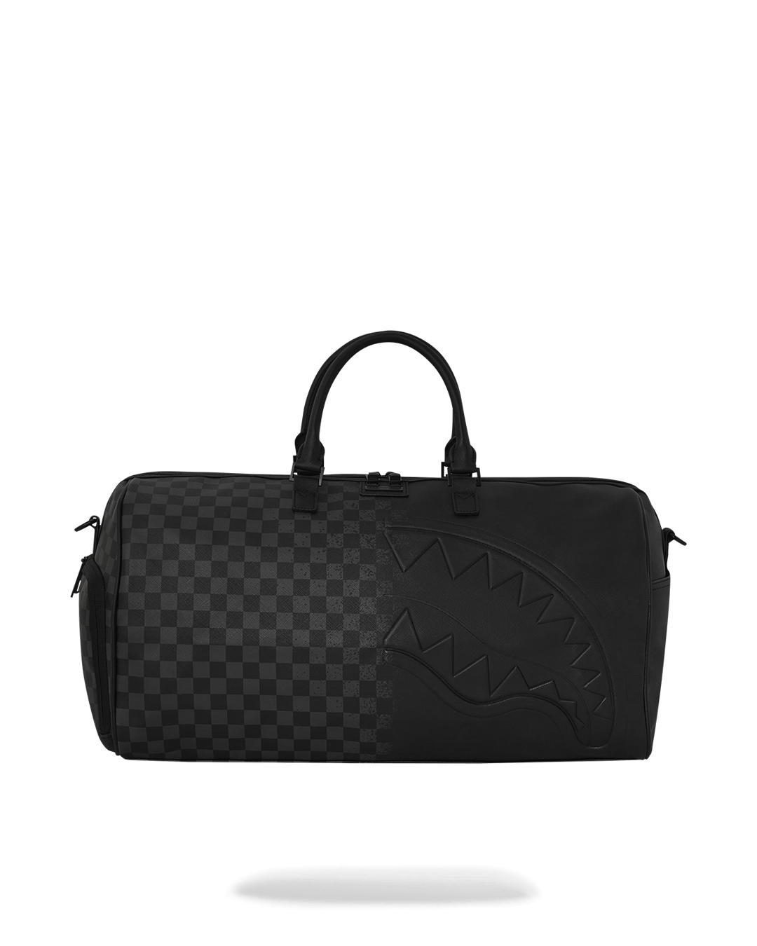 SPRAY SPRITZ GREY CHECK BLACK DUFFLE