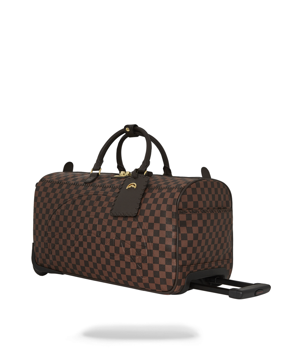 CORE EMBOSSED CHECK WHEELY DUFFLE