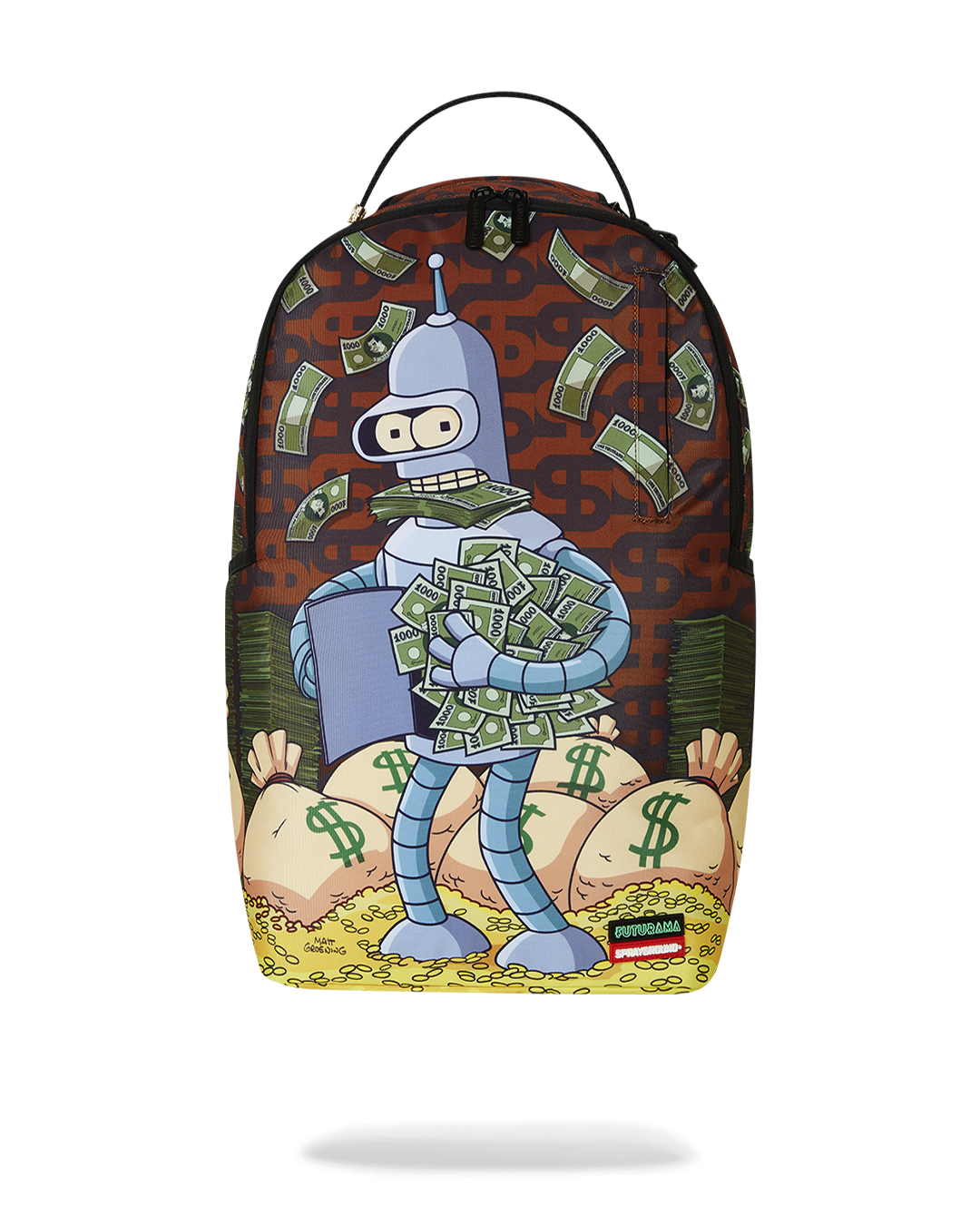 FUTURAMA BENDER MONEY DLXR BACKPACK