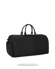 SPRAY SPRITZ GREY CHECK BLACK DUFFLE