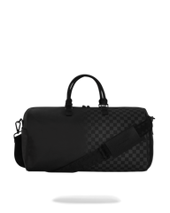 SPRAY SPRITZ GREY CHECK BLACK DUFFLE