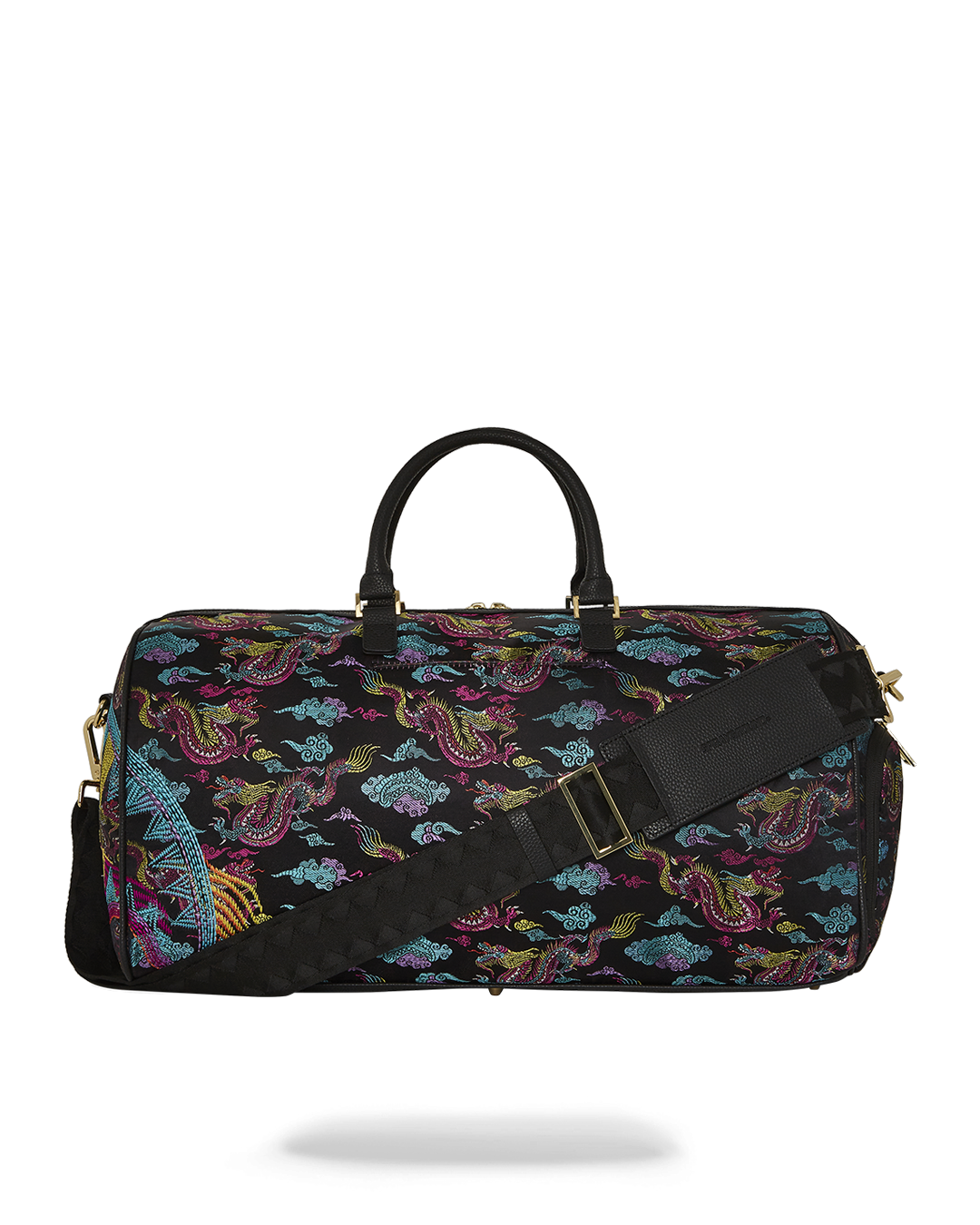 EMBROIDERED DRAGONS DUFFLE