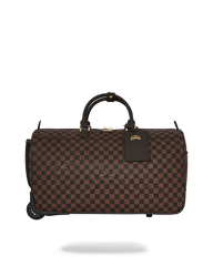 CORE EMBOSSED CHECK WHEELY DUFFLE