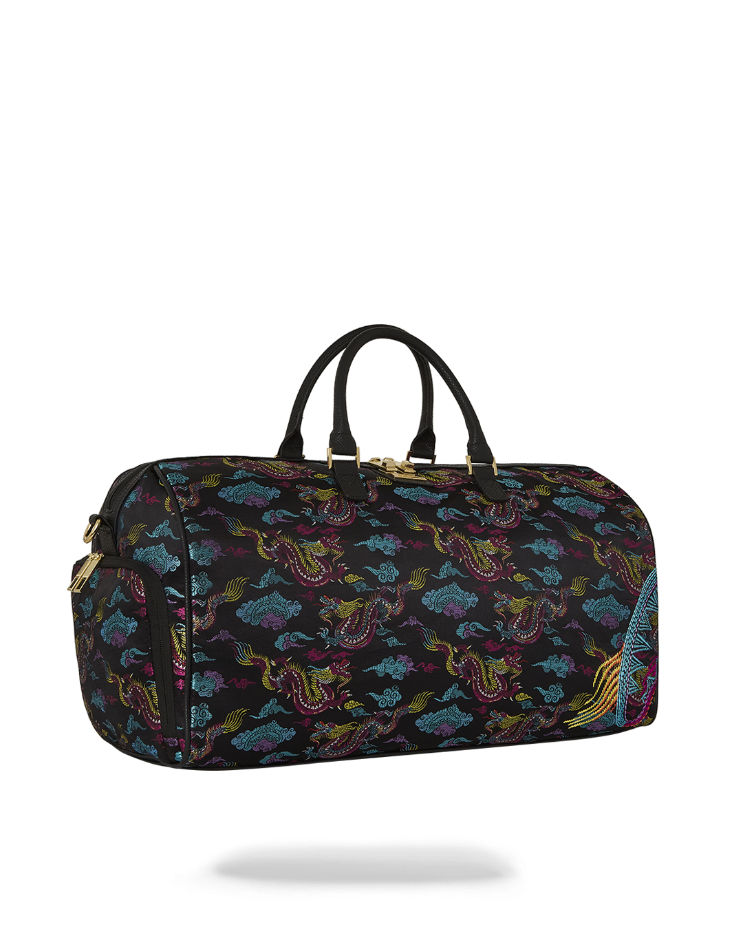 EMBROIDERED DRAGONS DUFFLE