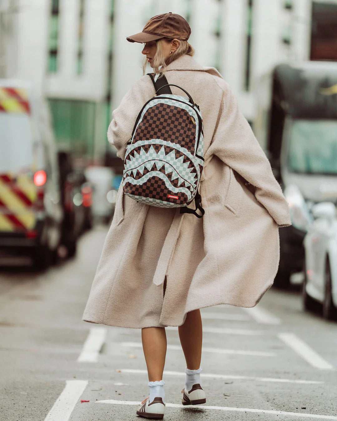 SIP BROWN AND CREAM TEAR DLXSV BACKPACK