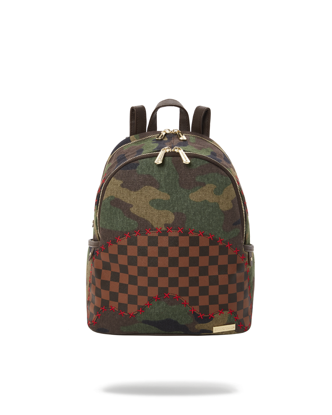 CAMO SHARK SHAPE CHECK SAVAGE BACKPACK