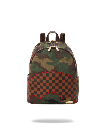CAMO SHARK SHAPE CHECK SAVAGE BACKPACK