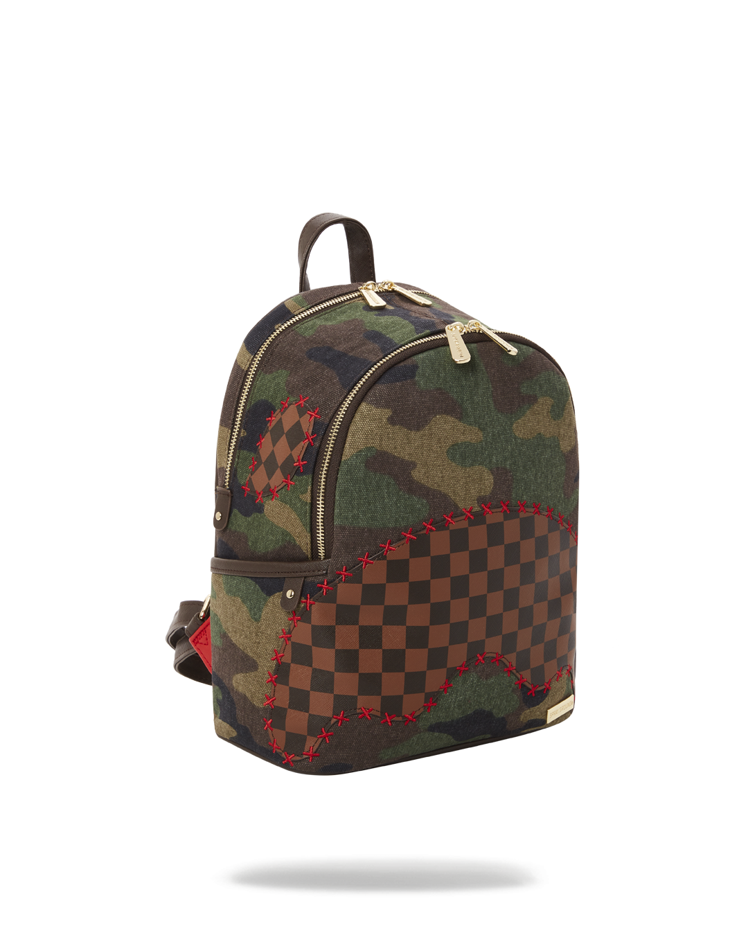 CAMO SHARK SHAPE CHECK SAVAGE BACKPACK