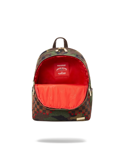 CAMO SHARK SHAPE CHECK SAVAGE BACKPACK