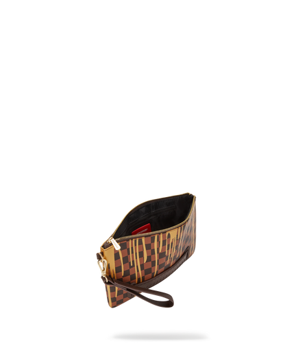 SHARKS IN PARIS PAINT DRIP CROSSOVER CLUTCH