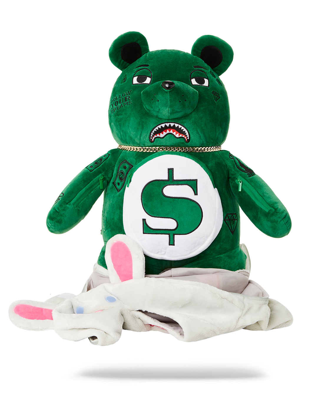 BUNNY SUIT BEAR TEDDY BEAR BACKPACK