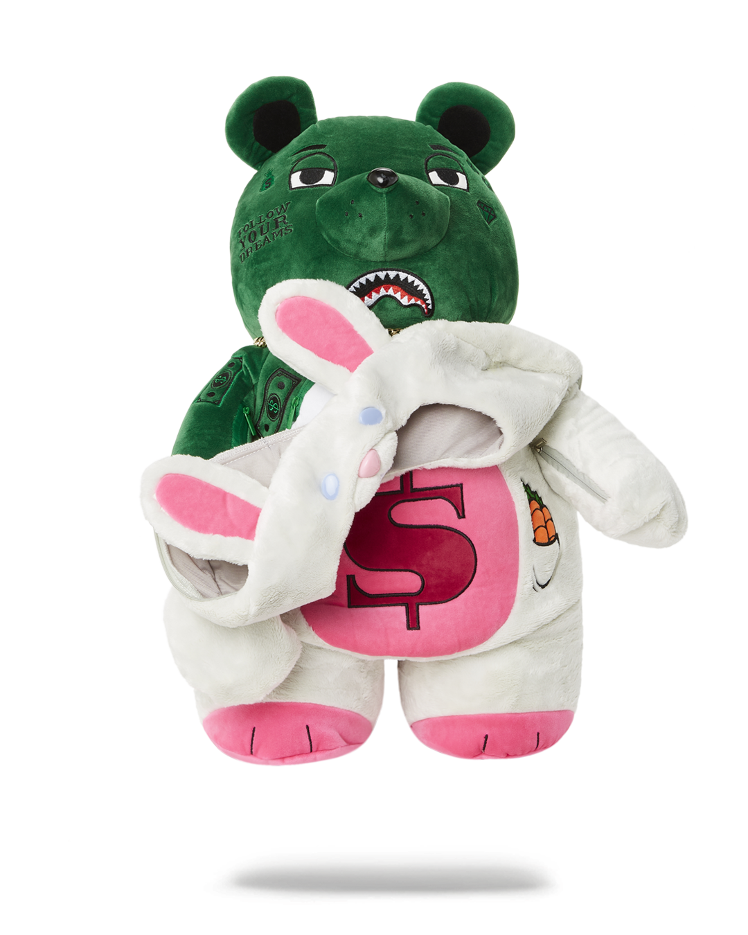 BUNNY SUIT BEAR TEDDY BEAR BACKPACK
