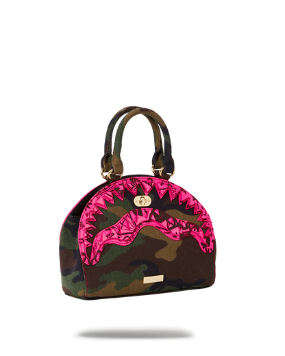 CAMO PINK SHARK HANDBAG