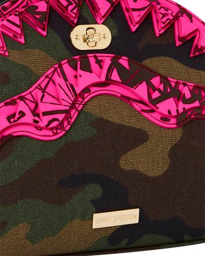 CAMO PINK SHARK HANDBAG