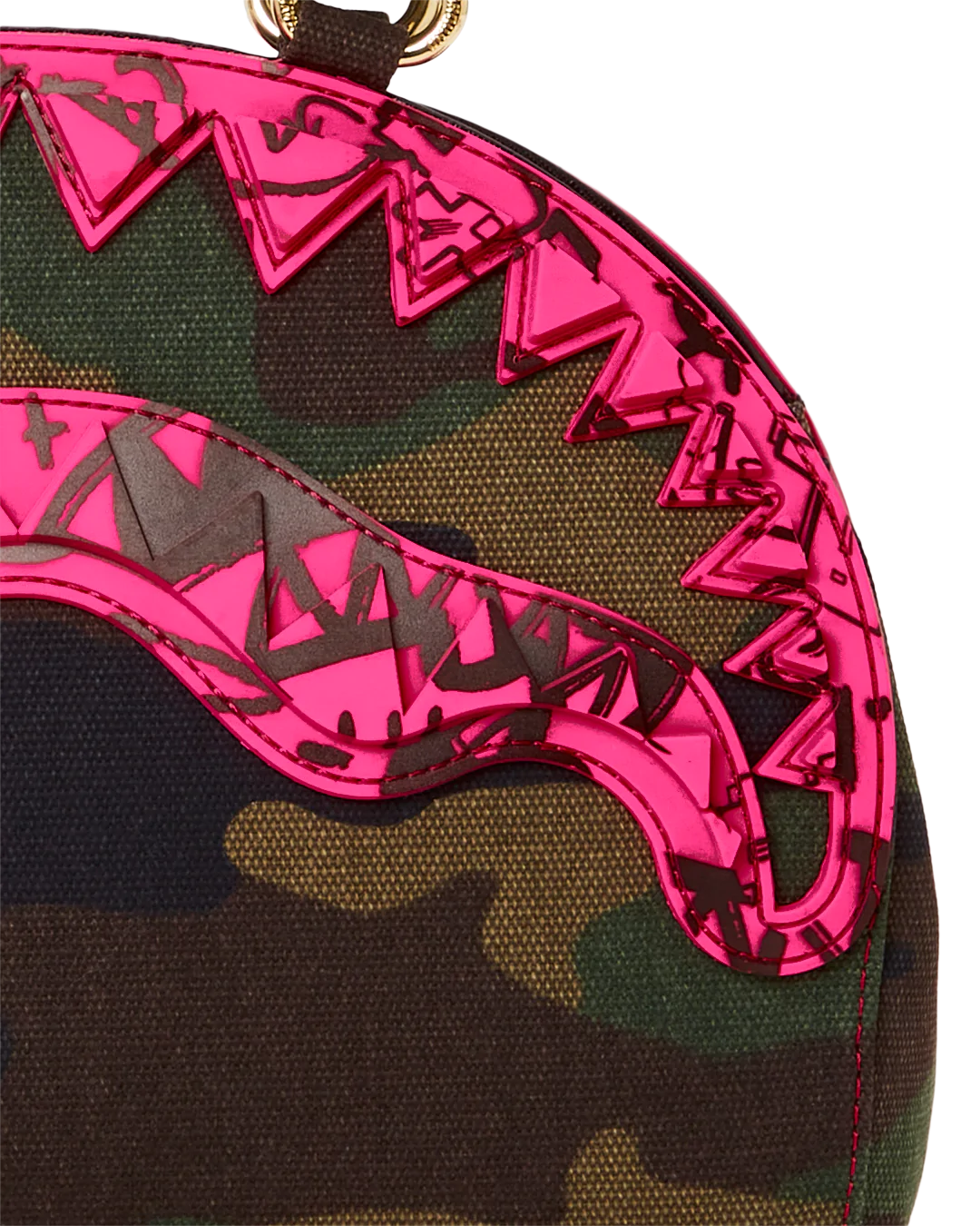 CAMO PINK SHARK HANDBAG