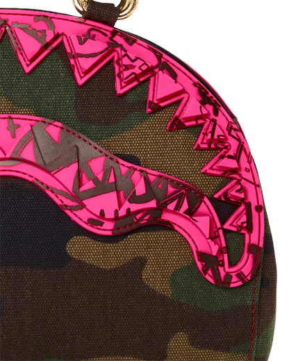 CAMO PINK SHARK HANDBAG