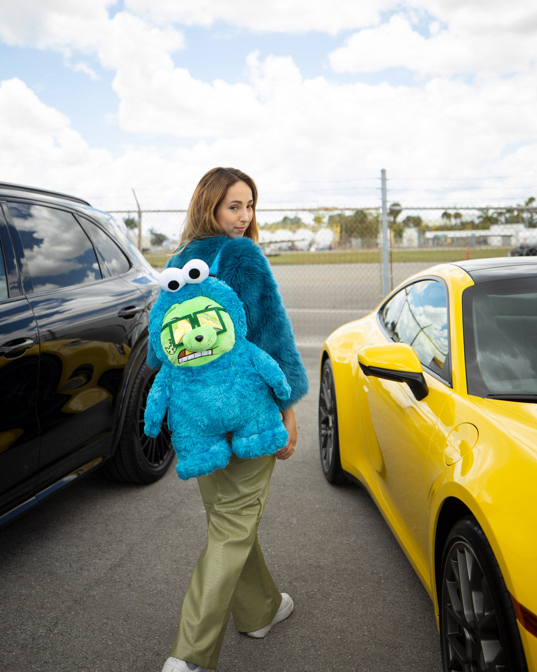 COOKIE MONSTER MONEY BEAR BACKPACK