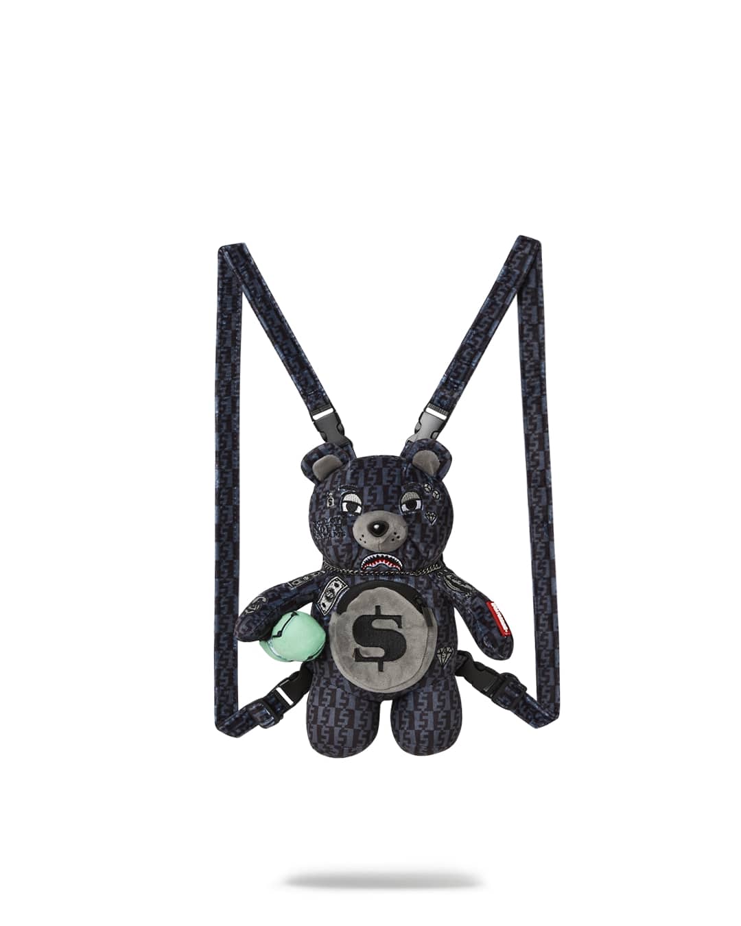 MONEY CHECK GREY BEAR CUB MINI BACKPACK