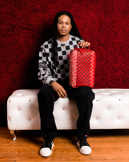 TRI SPLIT RED SNEAKER BAG