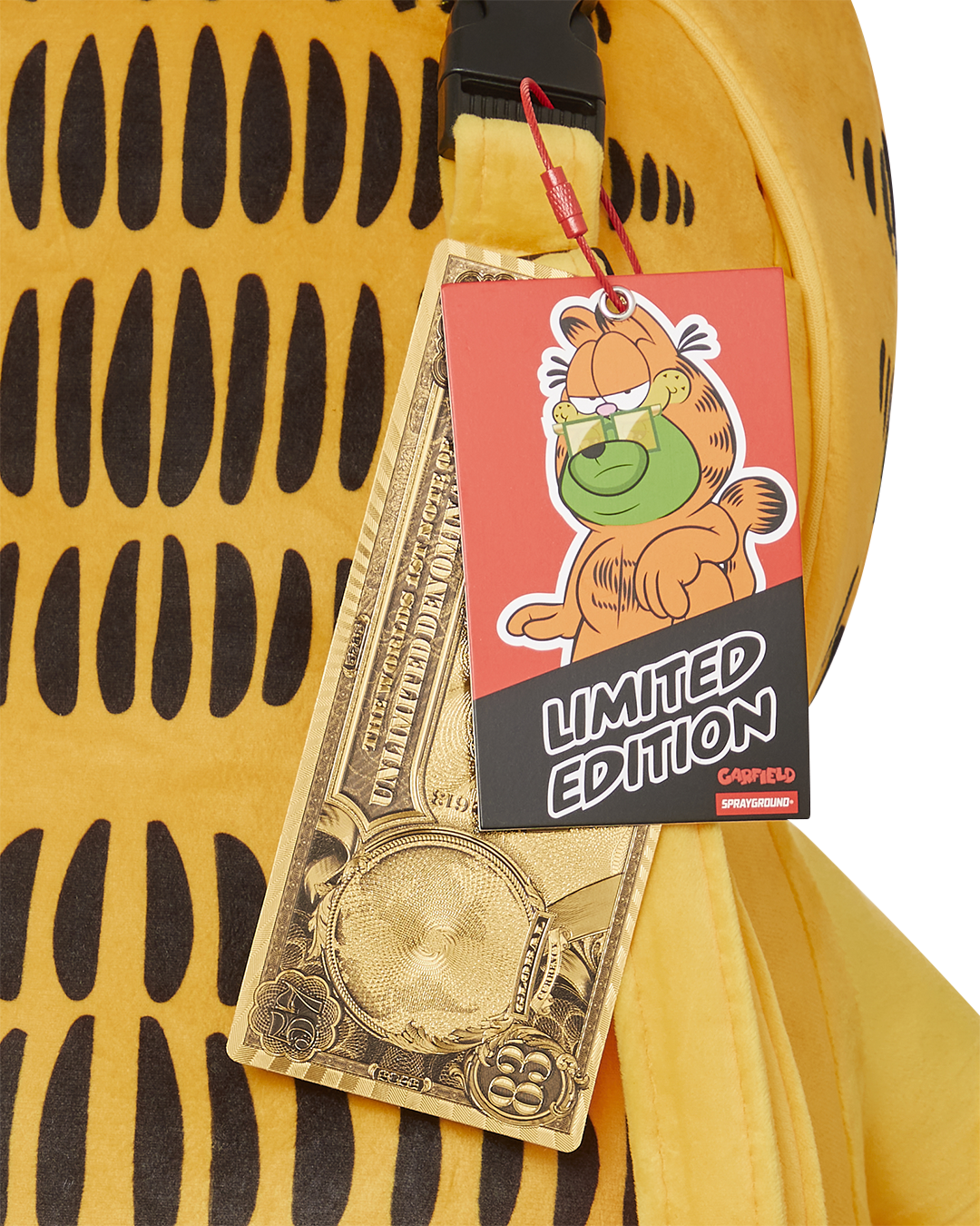 GARFIELD MONEY BEAR TEDDY BACKPACK