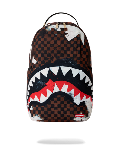SHARKS IN PARIS COTTON CANVAS PAINTED DLX-BACKPACK