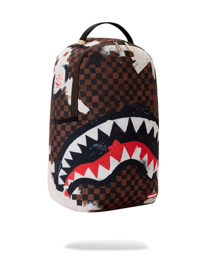 SHARKS IN PARIS COTTON CANVAS PAINTED DLX-BACKPACK