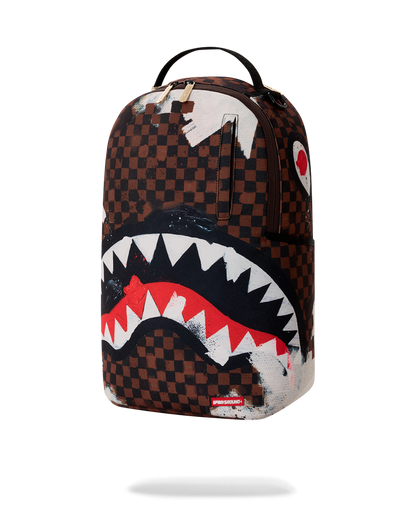 SHARKS IN PARIS COTTON CANVAS PAINTED DLX-BACKPACK