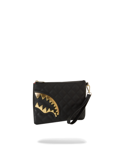 BLACK MAMBA QUILTED CROSS OVER CLUTCH
