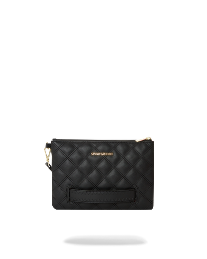 BLACK MAMBA QUILTED CROSS OVER CLUTCH