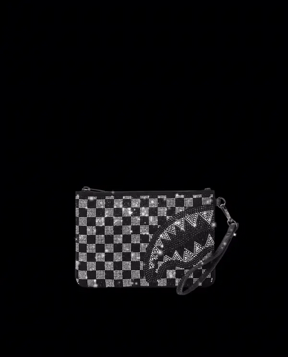 CHECKERED TRINITY CROSS-OVER CLUTCH