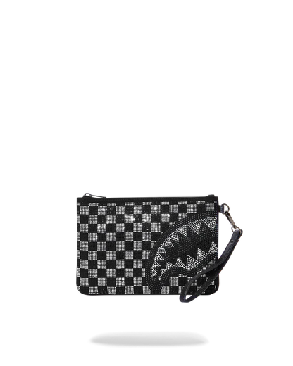 CHECKERED TRINITY CROSS-OVER CLUTCH